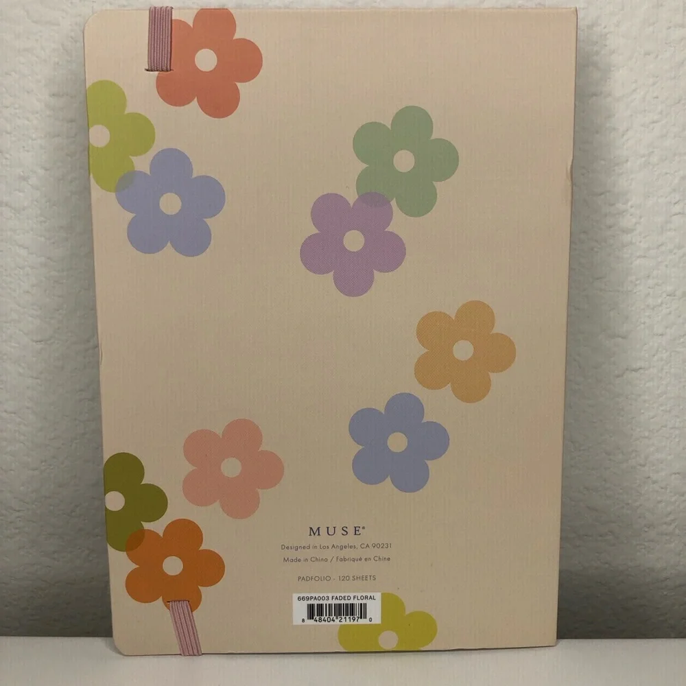 Floral & Gold Note Book W / Gold Pen